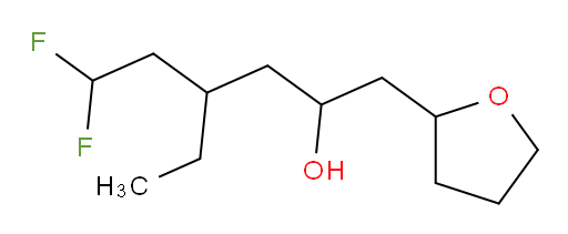 4-ethyl-6,6-difluoro-1-(tetrahydrofuran-2-yl)hexan-2-ol