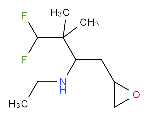 N-ethyl-4,4-difluoro-3,3-dimethyl-1-(oxiran-2-yl)butan-2-amine