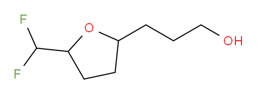 3-(5-(difluoromethyl)tetrahydrofuran-2-yl)propan-1-ol
