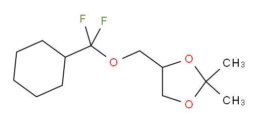 4-((cyclohexyldifluoromethoxy)methyl)-2,2-dimethyl-1,3-dioxolane