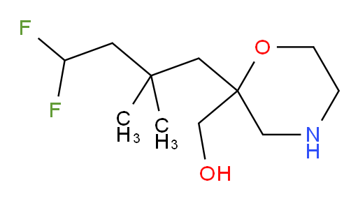 (2-(4,4-difluoro-2,2-dimethylbutyl)morpholin-2-yl)methanol