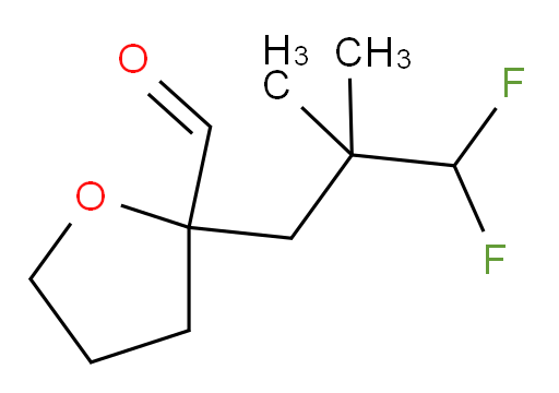 2-(3,3-difluoro-2,2-dimethylpropyl)tetrahydrofuran-2-carbaldehyde