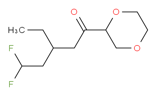 1-(1,4-dioxan-2-yl)-3-ethyl-5,5-difluoropentan-1-one