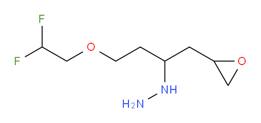 (4-(2,2-difluoroethoxy)-1-(oxiran-2-yl)butan-2-yl)hydrazine