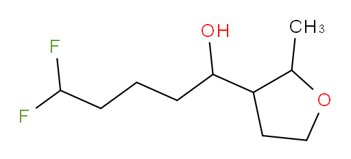5,5-difluoro-1-(2-methyltetrahydrofuran-3-yl)pentan-1-ol