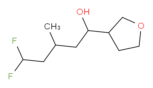 5,5-difluoro-3-methyl-1-(tetrahydrofuran-3-yl)pentan-1-ol