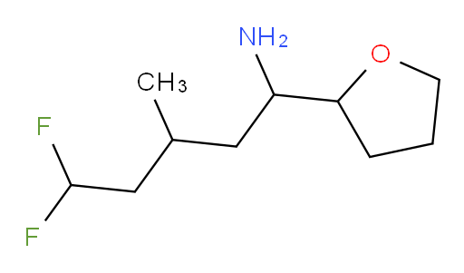 5,5-difluoro-3-methyl-1-(tetrahydrofuran-2-yl)pentan-1-amine