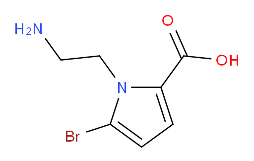 1-(2-aminoethyl)-5-bromo-1H-pyrrole-2-carboxylic acid
