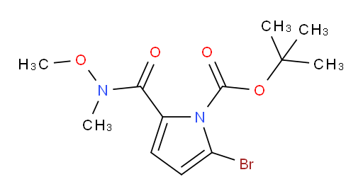 tert-butyl 2-bromo-5-(methoxy(methyl)carbamoyl)-1H-pyrrole-1-carboxylate