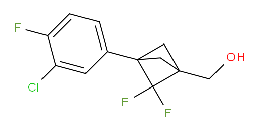 3-(3-Chloro-4-fluorophenyl)-2,2-difluorobicyclo[1.1.1]pentane-1-methanol