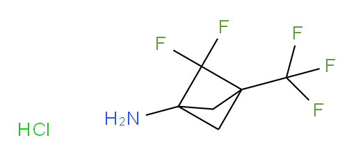 2,2-Difluoro-3-(trifluoromethyl)-bicyclo[1.1.1]pentan-1-ylamine HCl