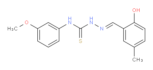 2-[(2-Hydroxy-5-methylphenyl)methylene]-N-(3-methoxyphenyl)hydrazinecarbothioamide (ACI)