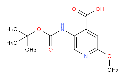 5-[[(1,1-Dimethylethoxy)carbonyl]amino]-2-methoxy-4-pyridinecarboxylic acid (ACI)