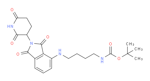 Carbamic acid, N-[4-[[2-(2,6-dioxo-3-piperidinyl)-2,3-dihydro-1,3-dioxo-1H-isoindol-4-yl]amino]butyl]-, 1,1-dimethylethyl ester (ZCI)