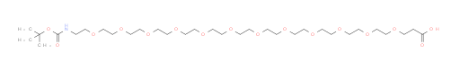 1-(1,1-Dimethylethyl) 5,8,11,14,17,20,23,26,29,32,35,38-dodecaoxa-2-azahentetracontanedioate (ACI)