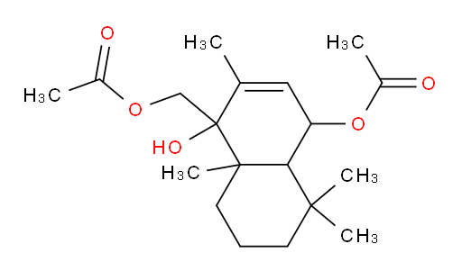1,4-Naphthalenediol, 1-[(acetyloxy)methyl]-1,4,4a,5,6,7,8,8a-octahydro-2,5,5,8a-tetramethyl-, 4-acetate, [1R-(1α,4α,4aα,8aβ)]- (9CI)