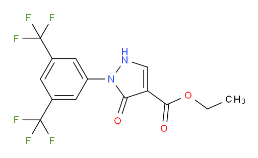 Ethyl 1-[3,5-bis(trifluoromethyl)phenyl]-2,5-dihydro-5-oxo-1H-pyrazole-4-carboxylate (ACI)