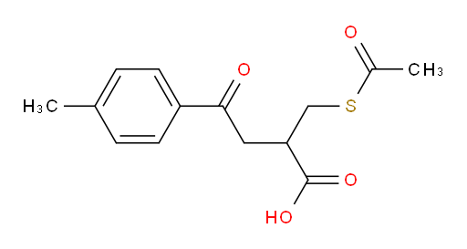 α-[(Acetylthio)methyl]-4-methyl-γ-oxobenzenebutanoic acid (ACI)