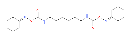 Cyclohexanone 1,1′-[O,O′-[1,6-hexanediylbis(iminocarbonyl)]dioxime] (ACI)