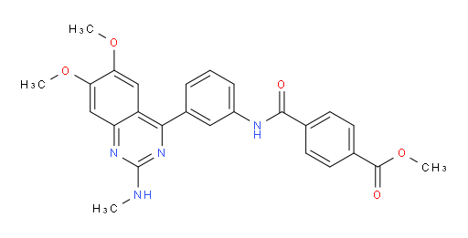 N-[3-[6,7-Dimethoxy-2-(methylamino)quinazolin-4-yl]phenyl]terephthalamic acid methyl ester