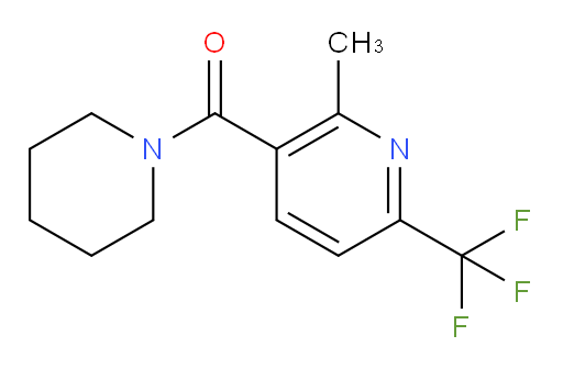 [2-Methyl-6-(trifluoromethyl)-3-pyridinyl]-1-piperidinylmethanone (ACI)