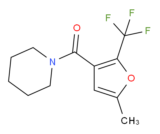 [5-Methyl-2-(trifluoromethyl)-3-furanyl]-1-piperidinylmethanone (ACI)