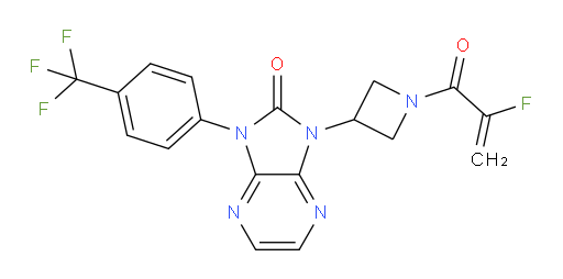 1-[1-(2-Fluoro-1-oxo-2-propen-1-yl)-3-azetidinyl]-1,3-dihydro-3-[4-(trifluoromethyl)phenyl]-2H-imidazo[4,5-b]pyrazin-2-one (ACI)