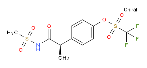 4-[(1R)-1-Methyl-2-[(methylsulfonyl)amino]-2-oxoethyl]phenyl 1,1,1-trifluoromethanesulfonate (ACI)