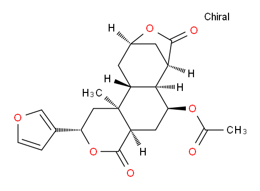 7,10-Methano-2H-pyrano[4,3-g][3]benzoxepin-4,8(1H,4aH)-dione, 6-(acetyloxy)-2-(3-furanyl)octahydro-11b-methyl-, [2S-(2α,4aα,6β,6aα,7α,10α,11aβ,11bα)]- (9CI)