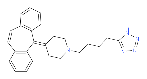4-(5H-Dibenzo[a,d]cyclohepten-5-ylidene)-1-[4-(2H-tetrazol-5-yl)butyl]piperidine (ACI)