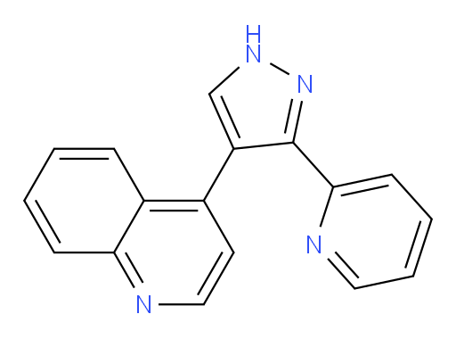 4-[3-(2-Pyridinyl)-1H-pyrazol-4-yl]quinoline (ACI)
