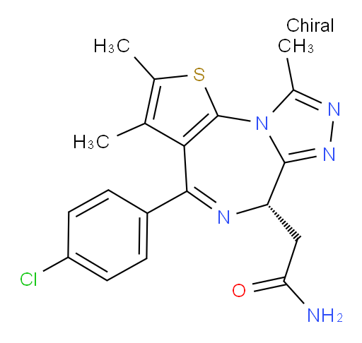 (6S)-4-(4-Chlorophenyl)-2,3,9-trimethyl-6H-thieno[3,2-f][1,2,4]triazolo[4,3-a][1,4]diazepine-6-acetamide (ACI)