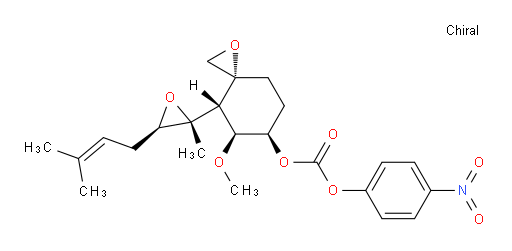 (3R,4S,5S,6R)-5-Methoxy-4-[(2R,3R)-2-methyl-3-(3-methyl-2-buten-1-yl)-2-oxiranyl]-1-oxaspiro[2.5]oct-6-yl 4-nitrophenyl carbonate (ACI)