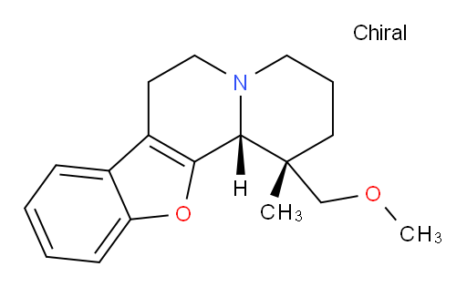 (1S,12bR)-1,3,4,6,7,12b-Hexahydro-1-(methoxymethyl)-1-methyl-2H-benzofuro[2,3-a]quinolizine (ACI)