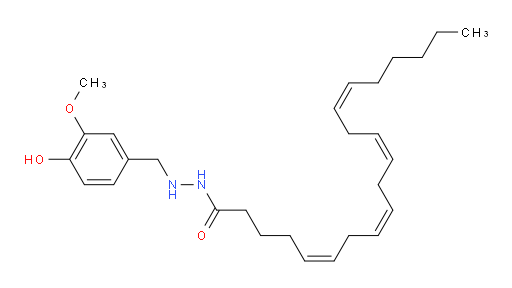 (5Z,8Z,11Z,14Z)-5,8,11,14-Eicosatetraenoic acid 2-[(4-hydroxy-3-methoxyphenyl)methyl]hydrazide (ACI)