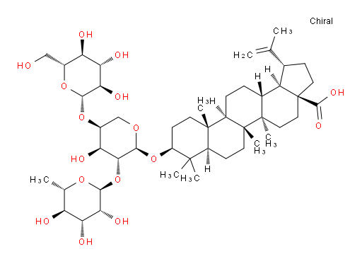 (3β)-3-[(O-6-Deoxy-α-L-mannopyranosyl-(1→2)-O-[β-D-glucopyranosyl-(1→4)]-α-L-arabinopyranosyl)oxy]lup-20(29)-en-28-oic acid (ACI)