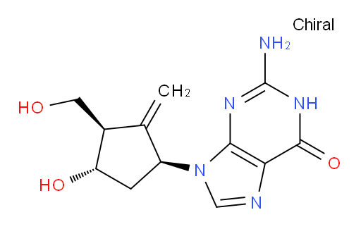 2-Amino-1,9-dihydro-9-[(1S,3R,4S)-4-hydroxy-3-(hydroxymethyl)-2-methylenecyclopentyl]-6H-purin-6-one