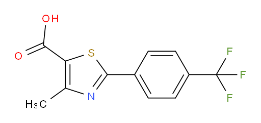4-methyl-2-(4-(trifluoromethyl)phenyl)thiazole-5-carboxylic acid
