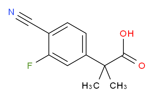 2-(4-cyano-3-fluorophenyl)-2-methylpropanoic acid