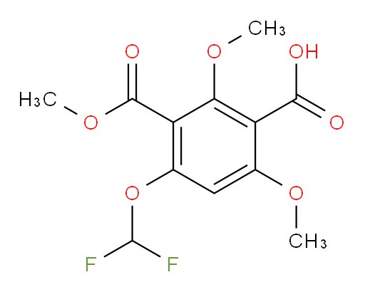 4-(difluoromethoxy)-2,6-dimethoxy-3-(methoxycarbonyl)benzoic acid