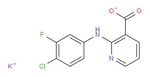 potassium 2-[(4-chloro-3-fluorophenyl)amino]pyridine-3-carboxylate