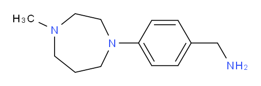 1-[4-(4-methyl-1,4-diazepan-1-yl)phenyl]methanamine