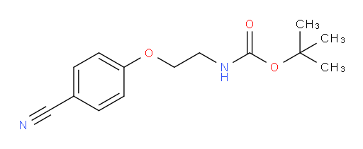 tert-butyl N-[2-(4-cyanophenoxy)ethyl]carbamate