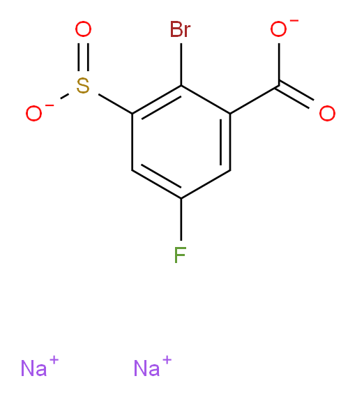 disodium 2-bromo-5-fluoro-3-sulfinobenzoate
