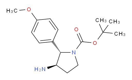 rac-tert-butyl (2R,3S)-3-amino-2-(4-methoxyphenyl)pyrrolidine-1-carboxylate