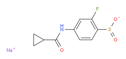sodium 4-cyclopropaneamido-2-fluorobenzene-1-sulfinate