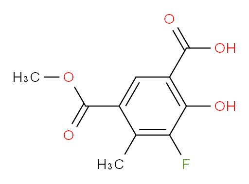 3-fluoro-2-hydroxy-5-(methoxycarbonyl)-4-methylbenzoic acid