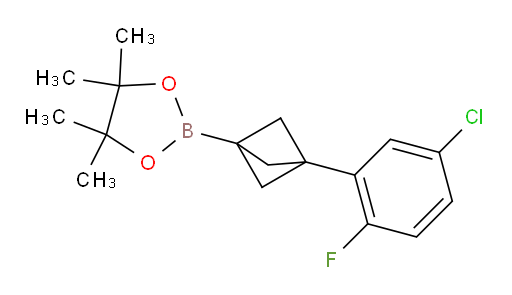 2-[3-(5-chloro-2-fluorophenyl)bicyclo[1.1.1]pentan-1-yl]-4,4,5,5-tetramethyl-1,3,2-dioxaborolane