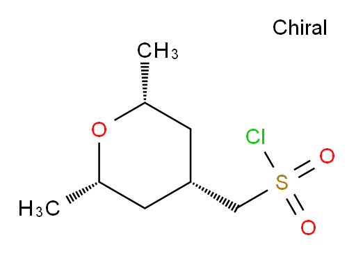rac-[(2R,4r,6S)-2,6-dimethyloxan-4-yl]methanesulfonyl chloride