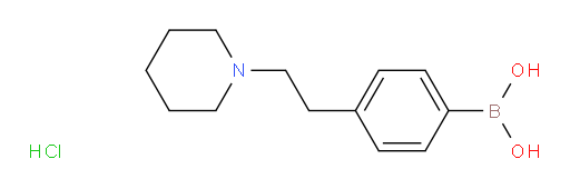 {4-[2-(piperidin-1-yl)ethyl]phenyl}boronic acid hydrochloride